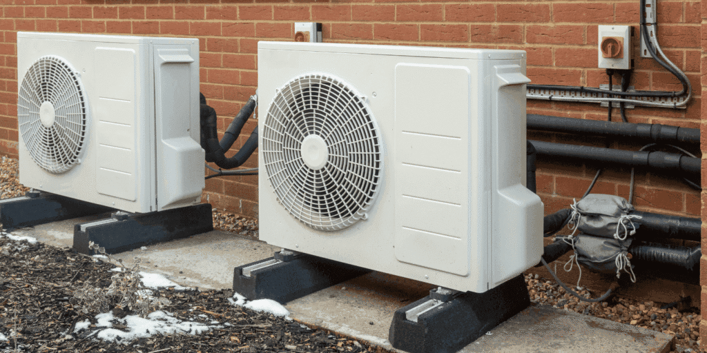Air source heat pump installation in Westbridge