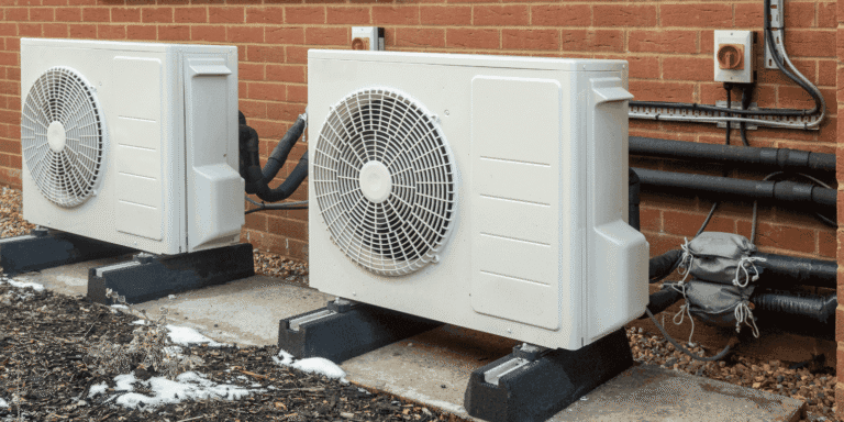 Air source heat pump installation in Westbridge