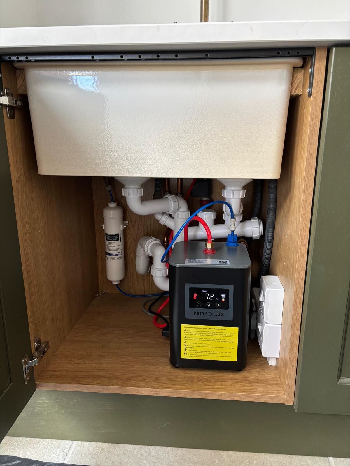 New kitchen sink and instant boiling water tap installed in a Chippenham home